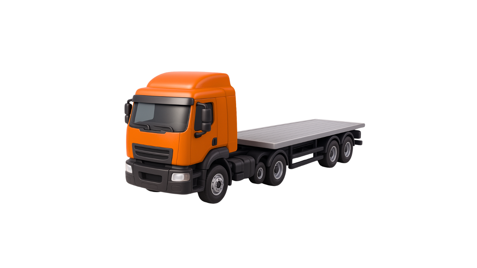 Semi-remorque plateau